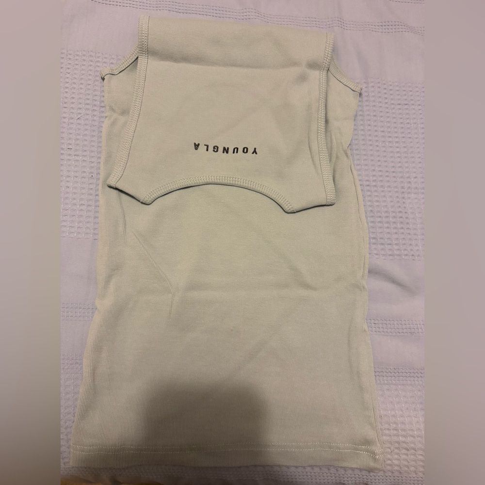 YoungLA Soft Gray Sleeveless Top